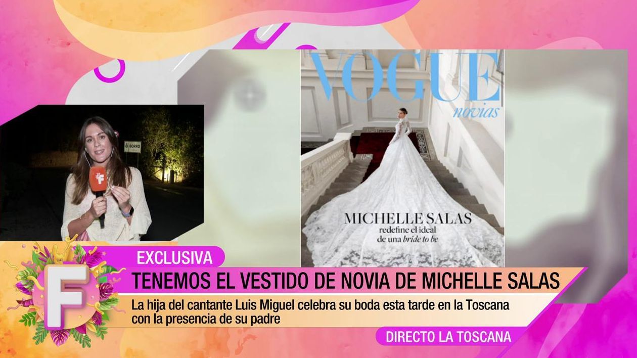 El vestido de novia de la hija de Luis Miguel