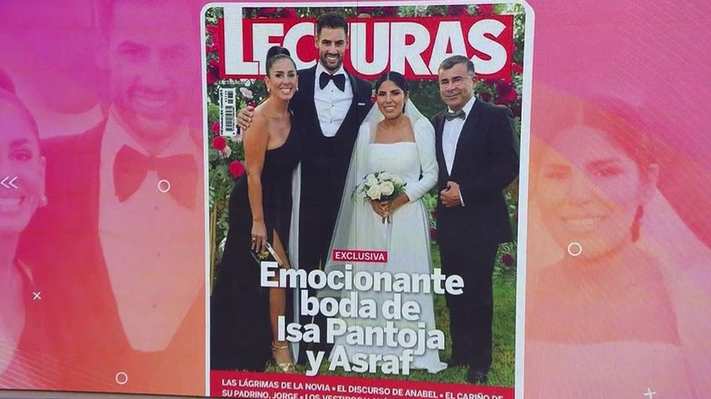 La portada de la revista 'Lecturas' de la boda de Isa Pantoja y Asraf Beno
