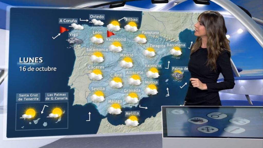 Precipitaciones casi generalizadas en la Península y en Baleares para este lunes