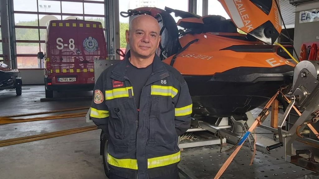 Luis Mari Zabala, suboficial de los Bomberos de San Sebastián