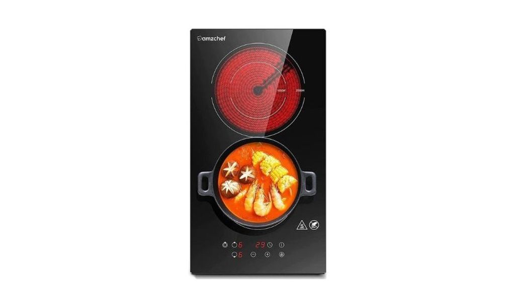 AMZCHEF Placa Inducción Portatil, Placa de inducción de 2000 W con 10  Niveles de Potencia, 10 Niveles de Temperatura, Control por Sensor Táctil,  Bloqueo de Seguridad : : Hogar y cocina