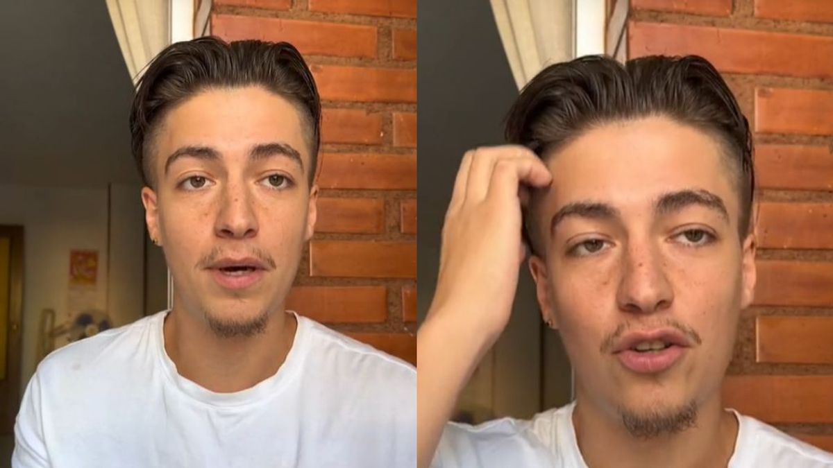 Sasha en su vídeo de TikTok