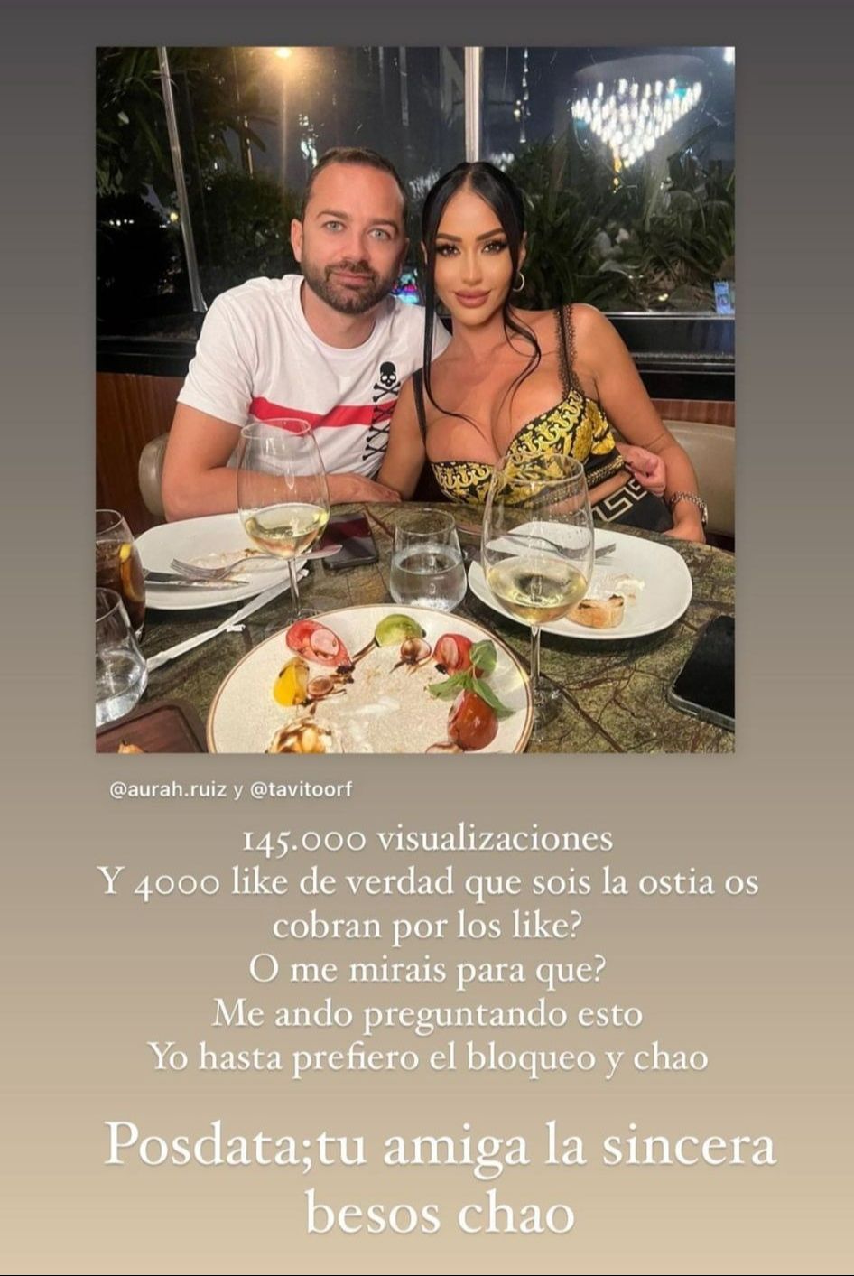 Aurah Ruiz no entiende por qué no le dan 'like'