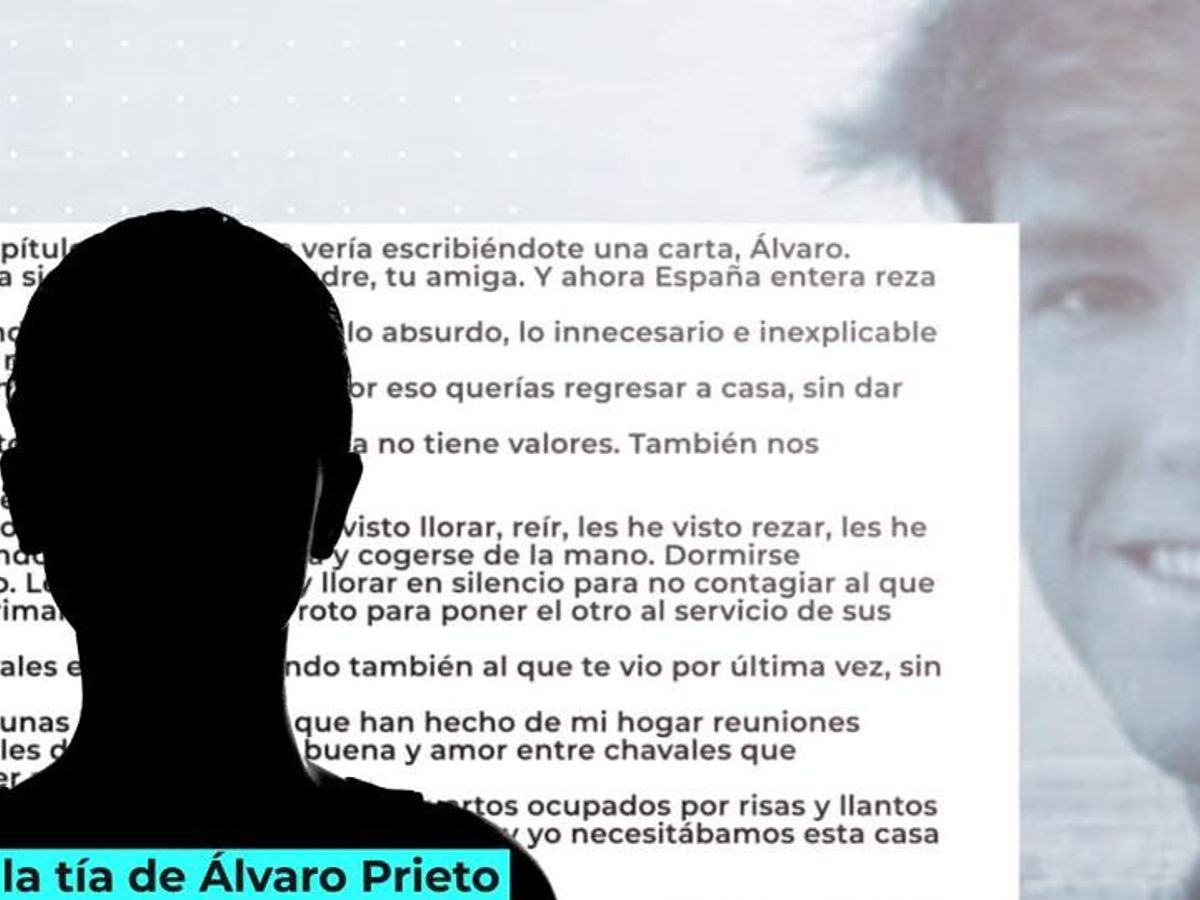 La carta de la tía de Álvaro Prieto a su sobrino fallecido - Vamos a ver