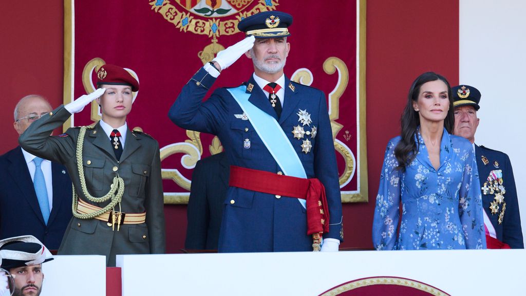 La princesa Leonor en el desfile del Día de la Hispanidad