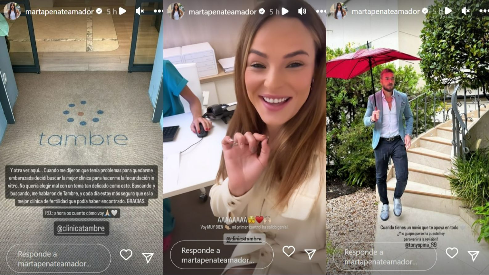 Marta Peñate, en la clínica de fertilidad