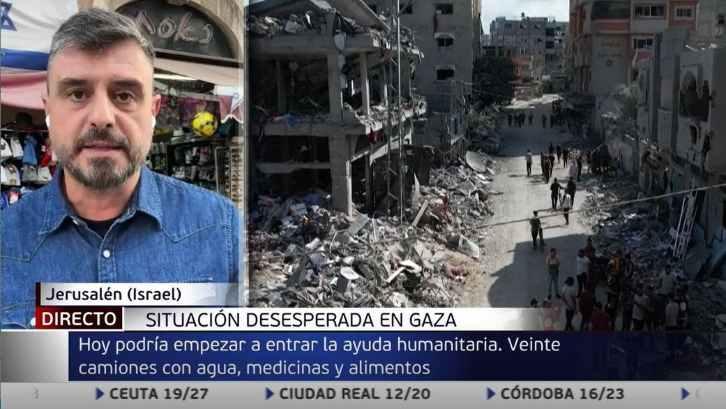 Situación desesperada en Gaza: 20 camiones con agua, comida y medicinas podrían empezar a entregar hoy ayuda humanitaria