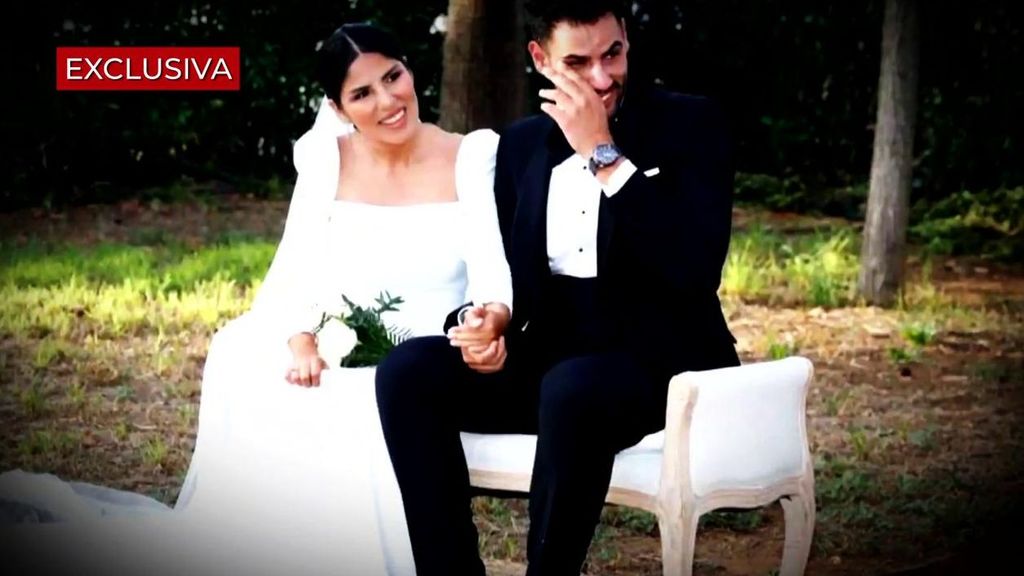 Isa Pantoja y Asraf Beno en su boda