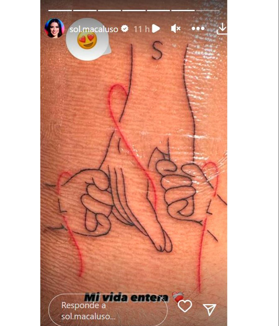 La reacción de Sol Macaluso al gesto de amor de su novio