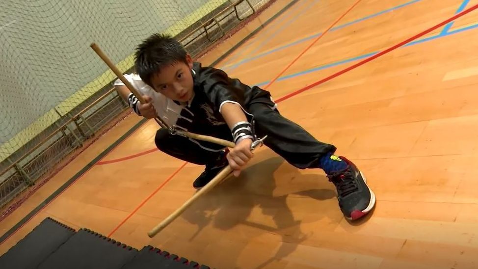 Erik Martín, campeón de España en Kung-fu