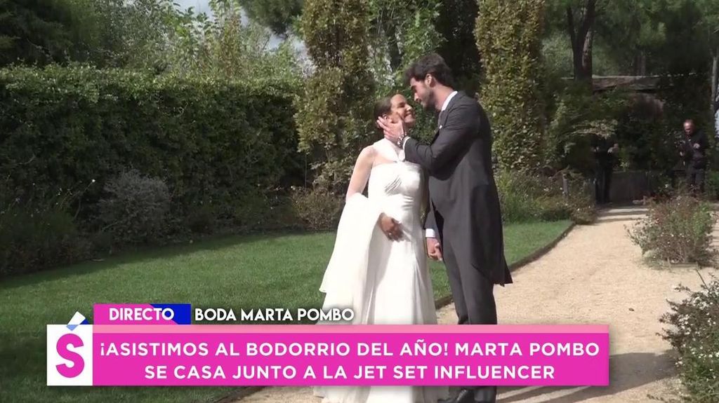 Primeras imágenes de Marta Pombo y Luis Zamalloa tras convertirse en marido y mujer