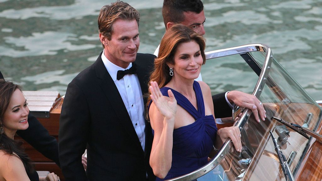 Cindy Crawford y su marido en Venecia. FUENTE: Cordonpress