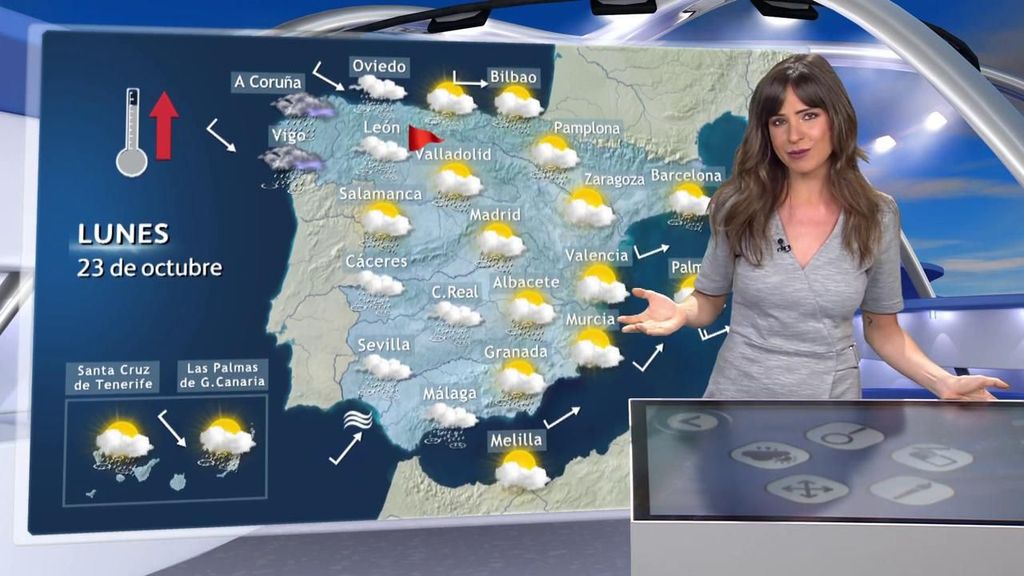 Previsión del tiempo para el lunes: riesgo por oleaje, lluvias y viento en nueve CCAA