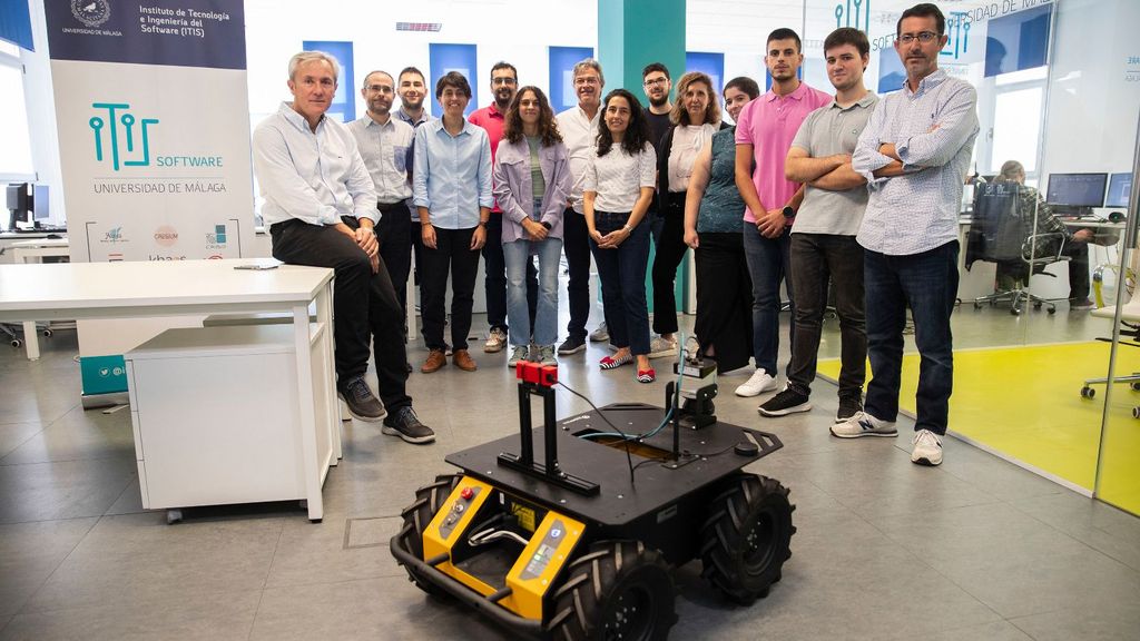 Prototipo de robot policía en la Universidad de Málaga