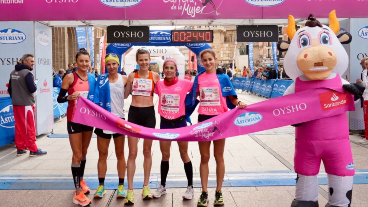 Podium Carrera de la Mujer Zaragoza
