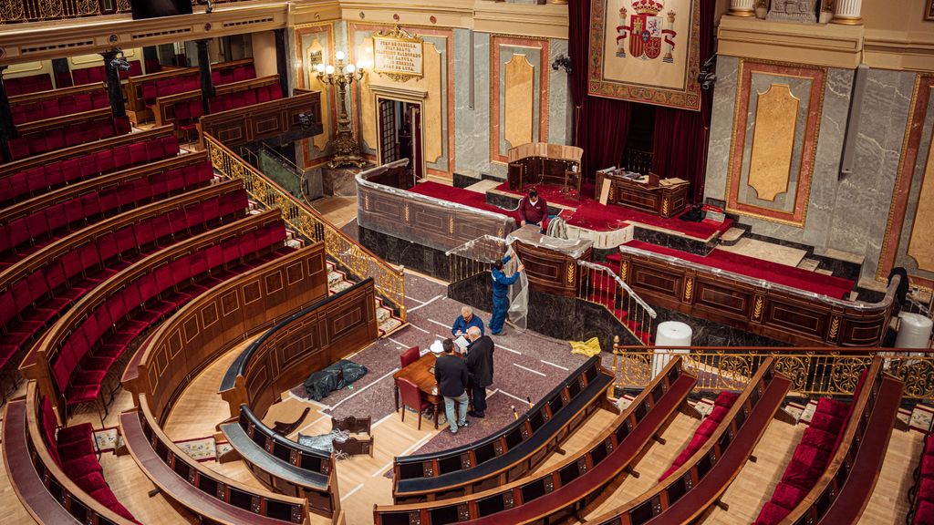 El Congreso de los Diputados se transforma para albergar el juramento de la princesa Leonor
