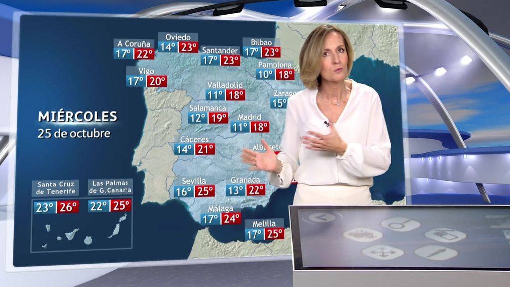 Un nuevo frente atlántico llevará fuertes lluvias a Galicia, con las temperaturas al alza