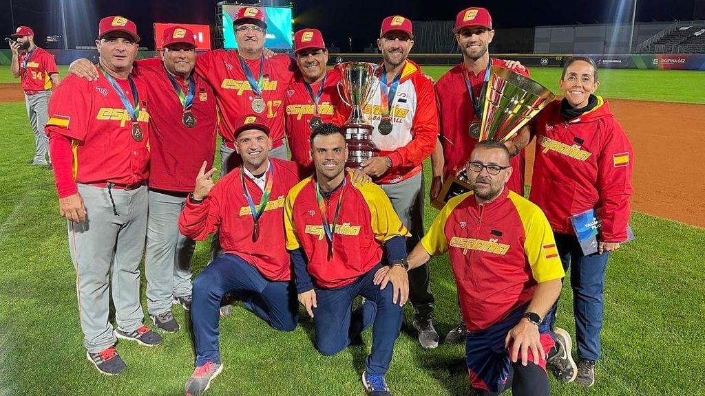 El staff de la selección española de béisbol