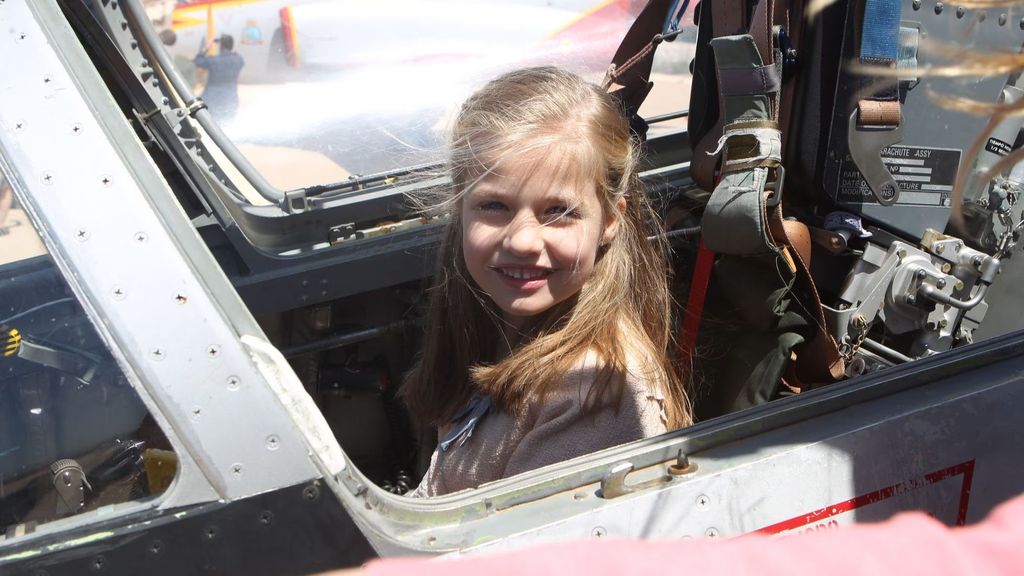 La princesa se subió a un caza siendo una niña