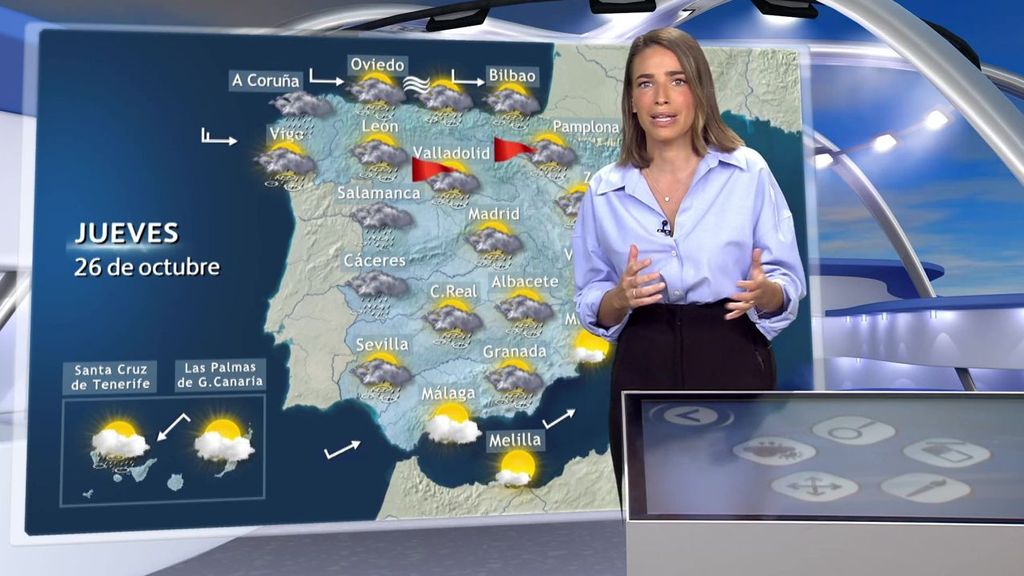 Más lluvias y vaivén de temperaturas para este jueves 26 de octubre