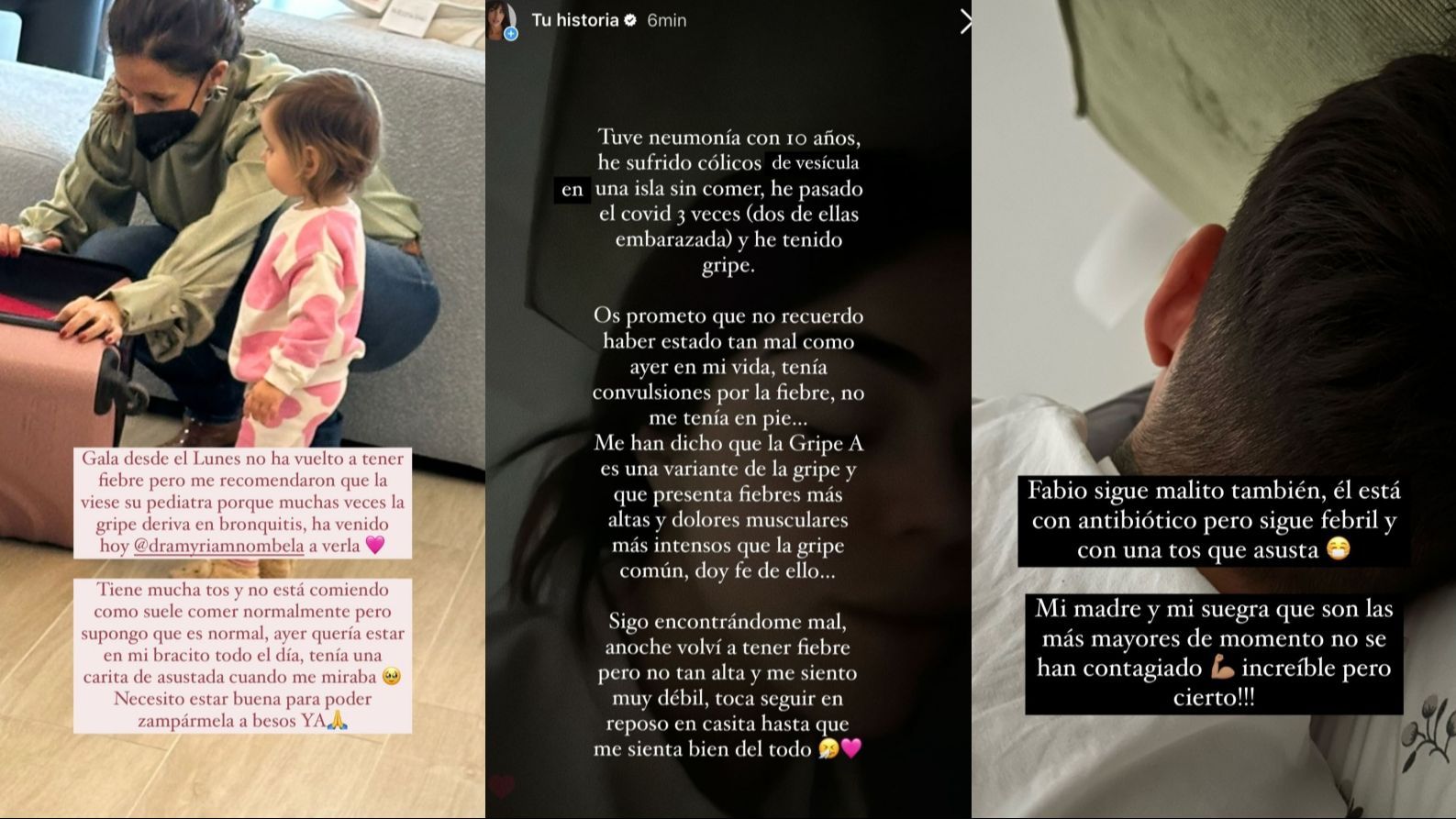 Violeta actualiza su estado de salud y el de su familia