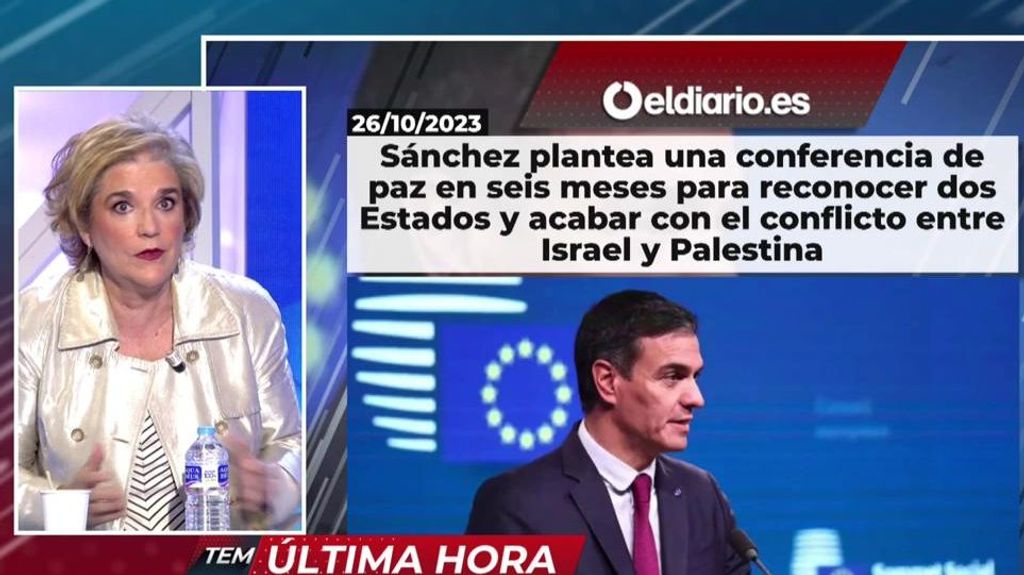 Pilar Rahola, sobre la conferencia de paz de Pedro Sánchez: "Es pura propaganda"