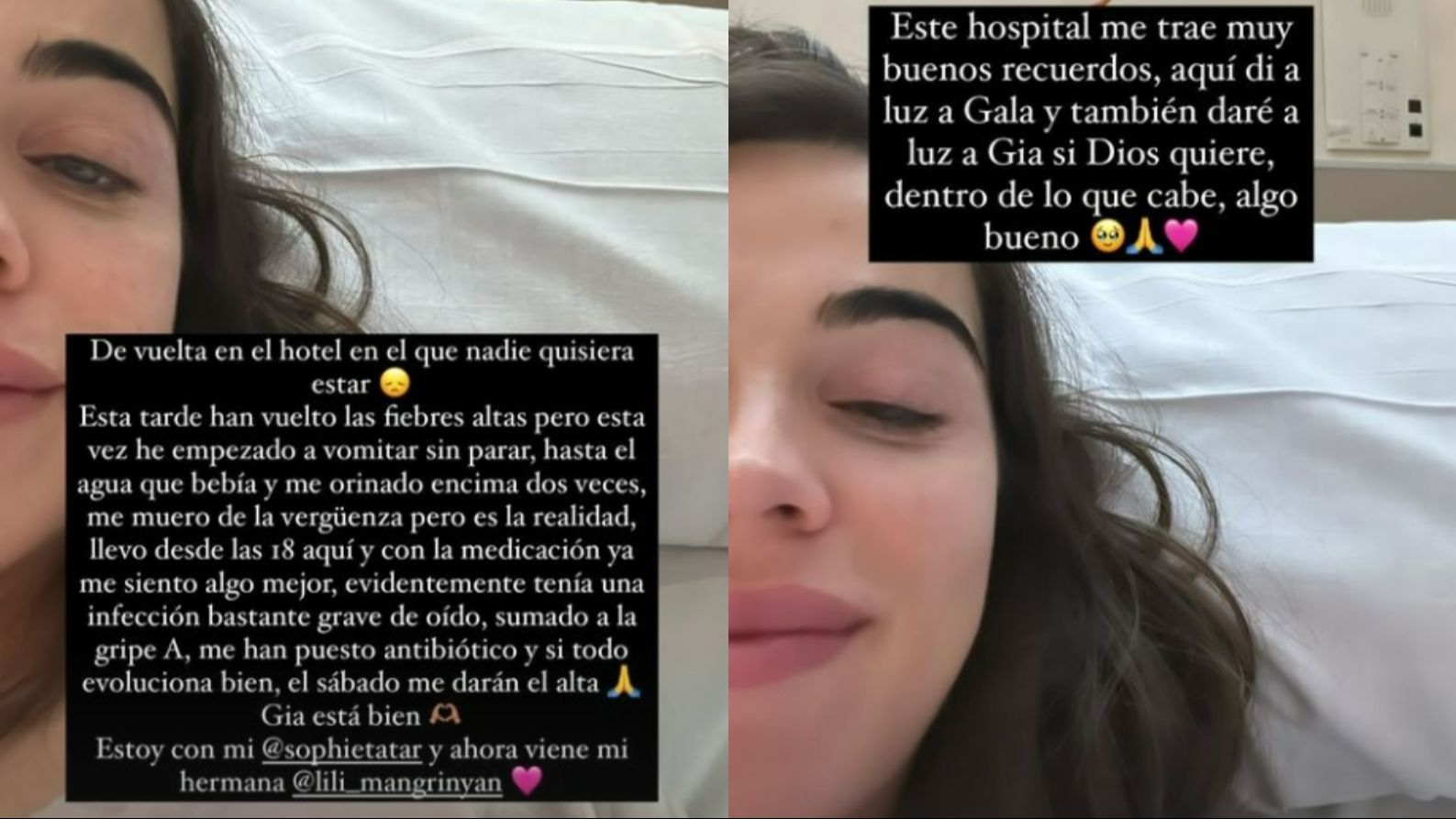 Violeta Mangriñán vuelve a estar hospitalizada