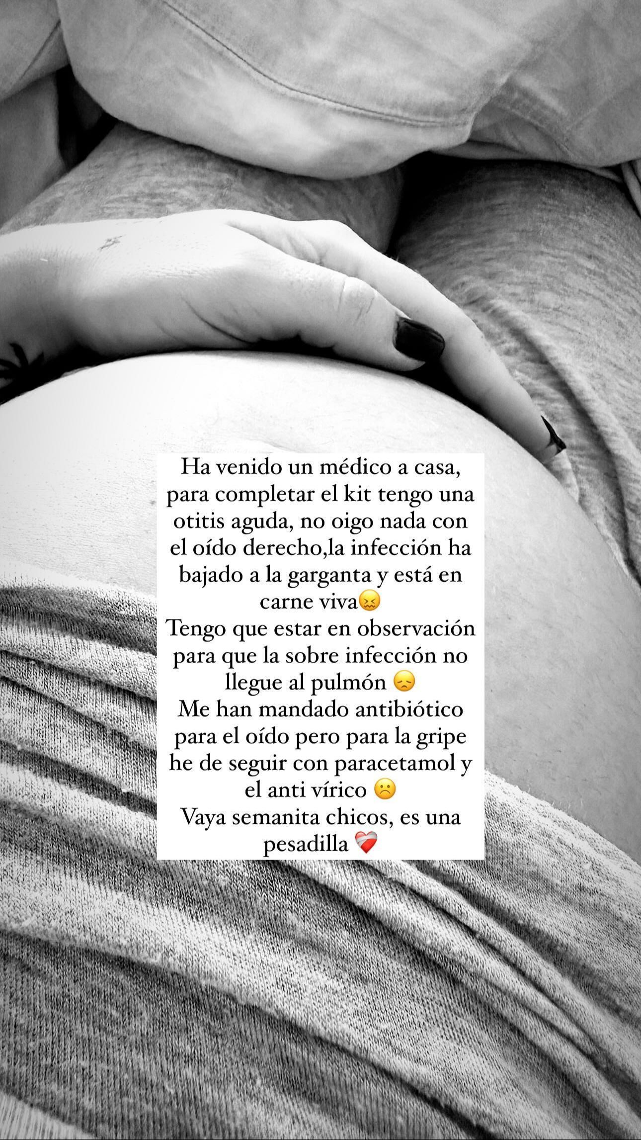 Violeta sufre ahora de otitis además de haber dado positivo en gripe A