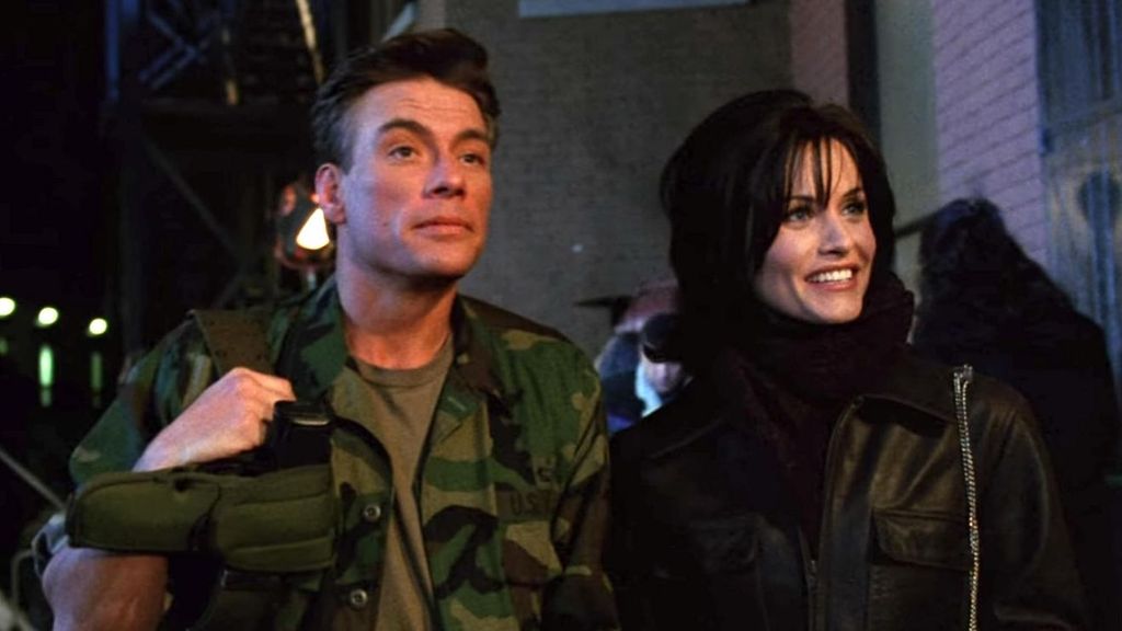 Jean-Claude Van Damme y Courteney Cox en 'Friends'