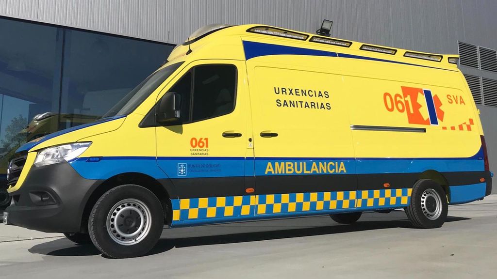 Ambulancia asistencial de Soporte Vital Avanzado (SVA), que ha acudido al lugar de los hechos