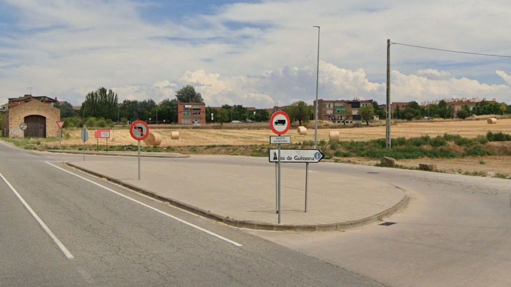 Entrada a la localidad de Guissona (Lleida)