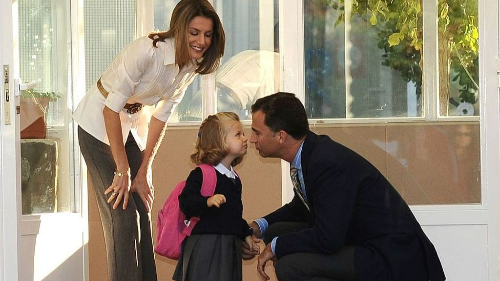 El primer día en el colegio de la princesa Leonor