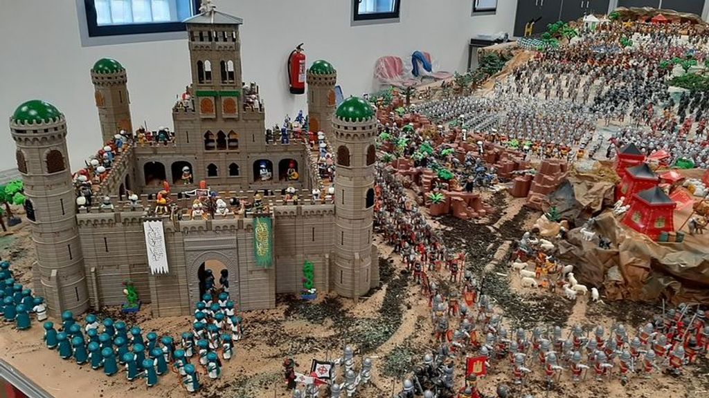 Recreación con Playmobil de la batalla de Las Navas de Tolosa