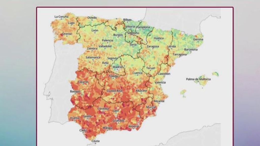 El mapa de la riqueza en España