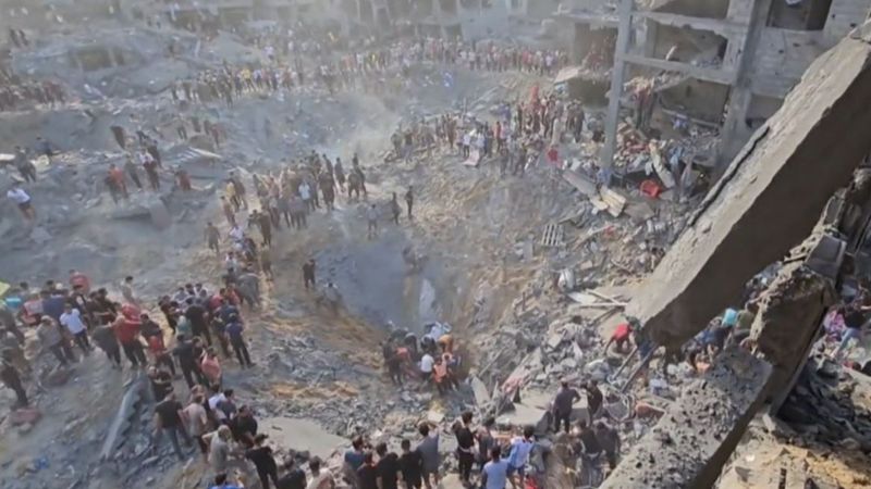 Israel bombardea un campo de refugiados de Gaza y deja decenas de muertos