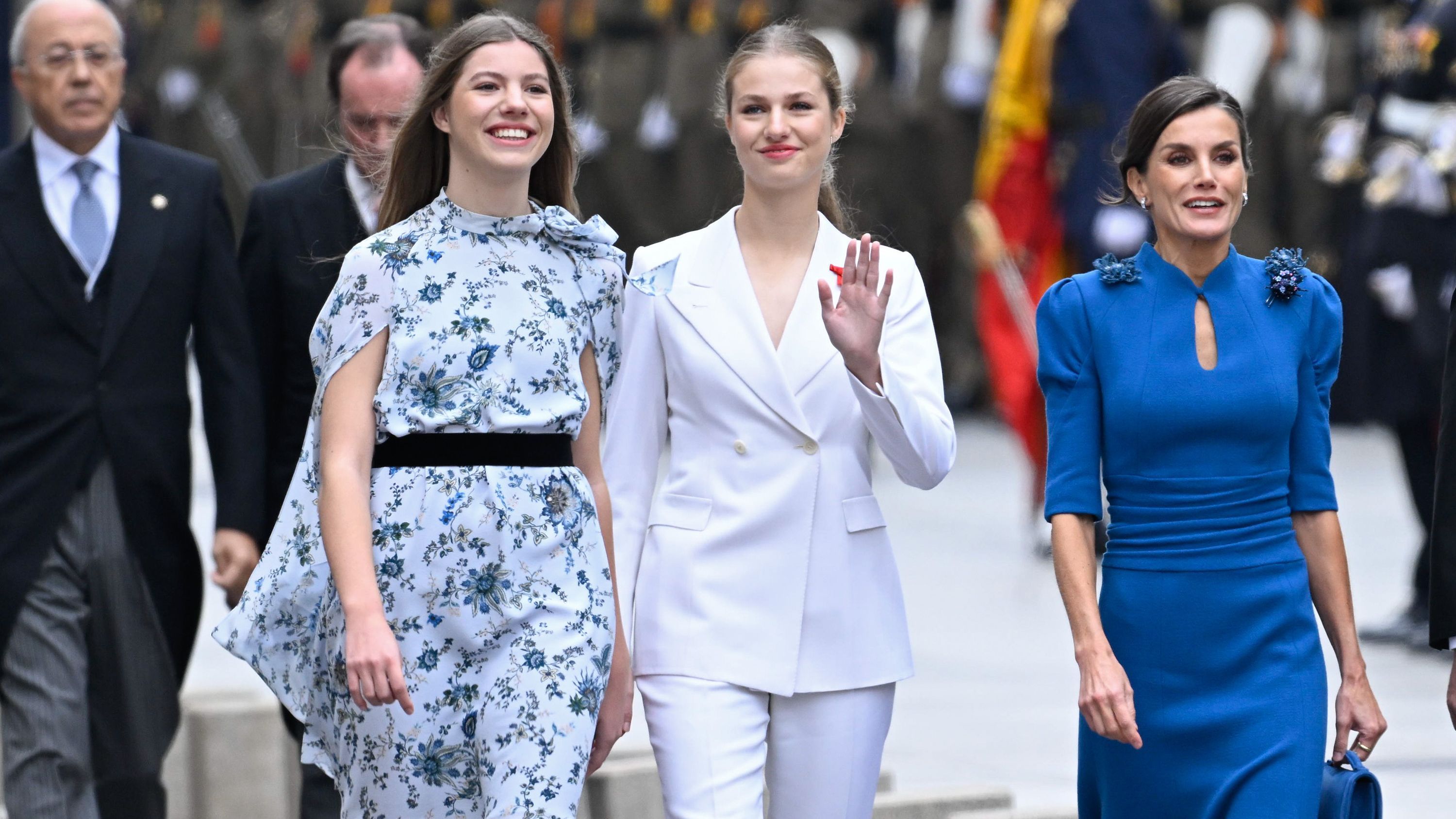 La infanta Sofía, la princesa Leonor y la Reina Letizia