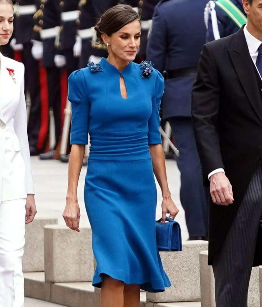 Letizia, en la jura de la Constitución de su hija Leonor