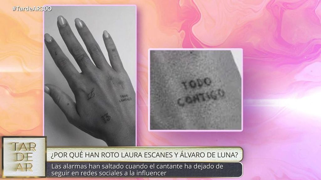 Los tatuajes en la mano de Laura Escanes