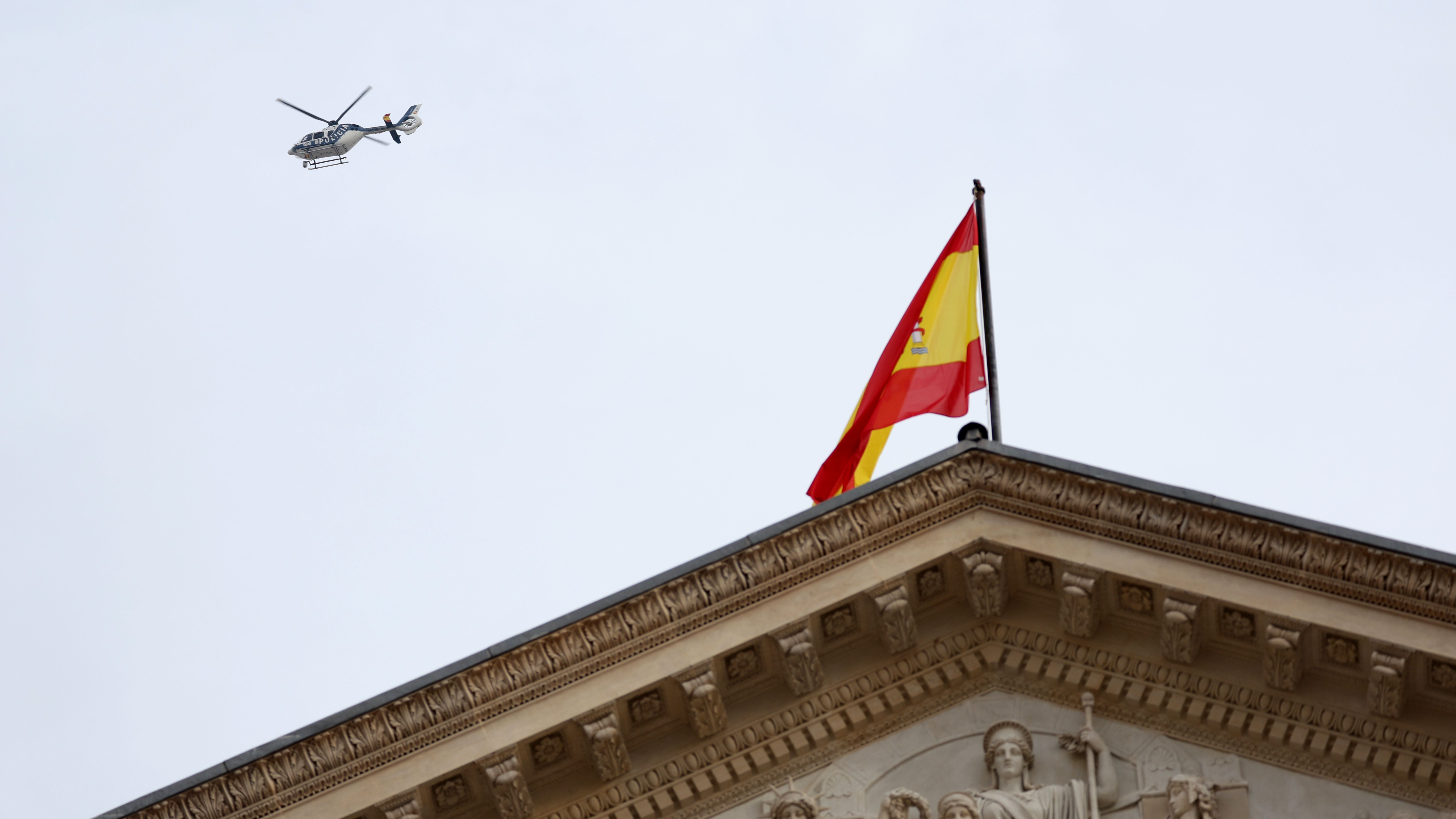 Últimos preparativos antes del acto de jura de la Constitución de la Princesa Leonor ante las Cortes Generales, en el Congreso de los Diputados