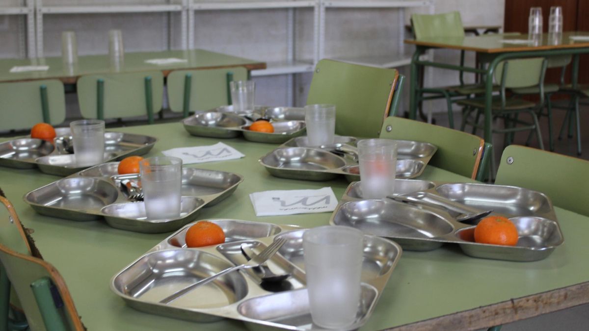 Archivo - Comedor escolar.