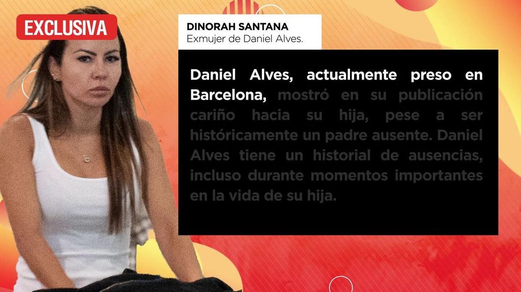 Dinorah, exmujer de Dani Alves, habla en exclusiva para 'Fiesta' y anuncia medidas legales contra el futbolista