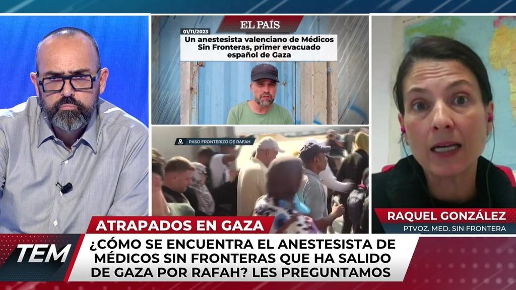 El primer español evacuado por el paso fronterizo de Rafah, en Egipto: "Es médico y está bien"