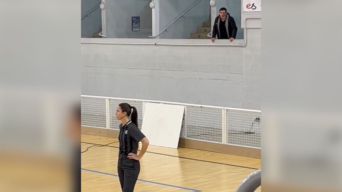 Paula Lema en un partido de la Liga Femenina de Baloncesto