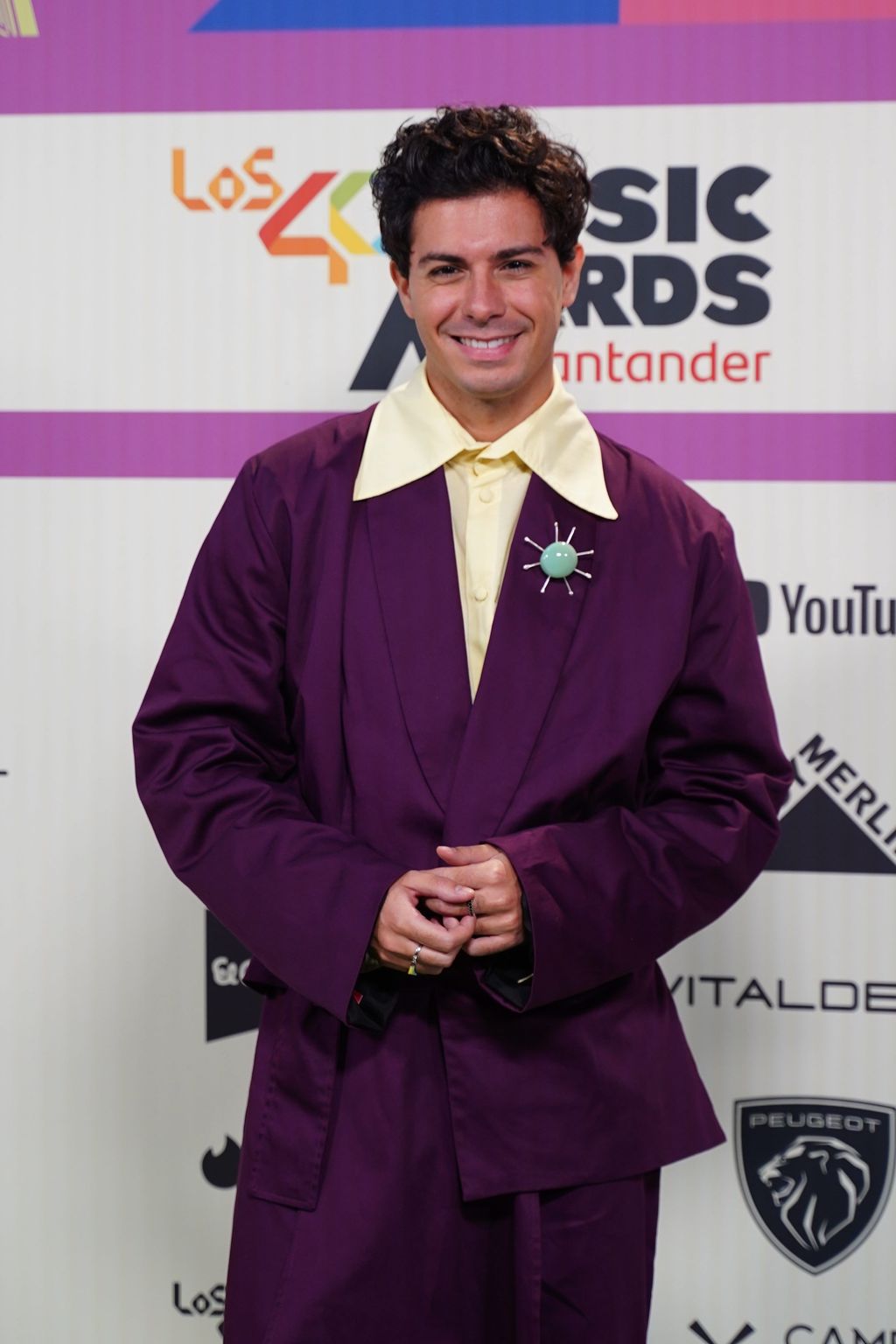 Alfred García, en Los40 Music Awards Santander 2023