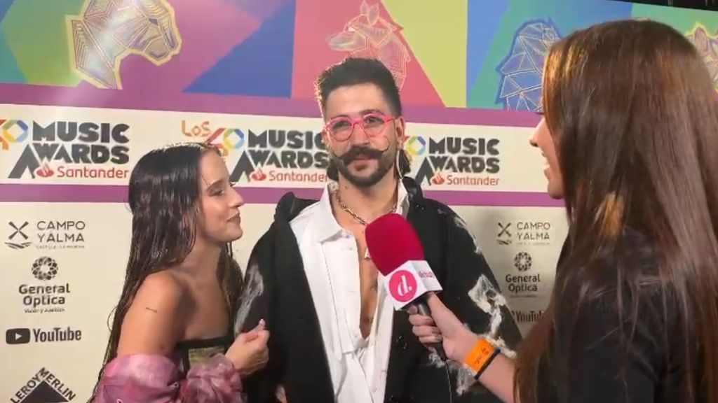 Entrevista a Camilo y Evaluna en Los40 Music Awards Santander 2023