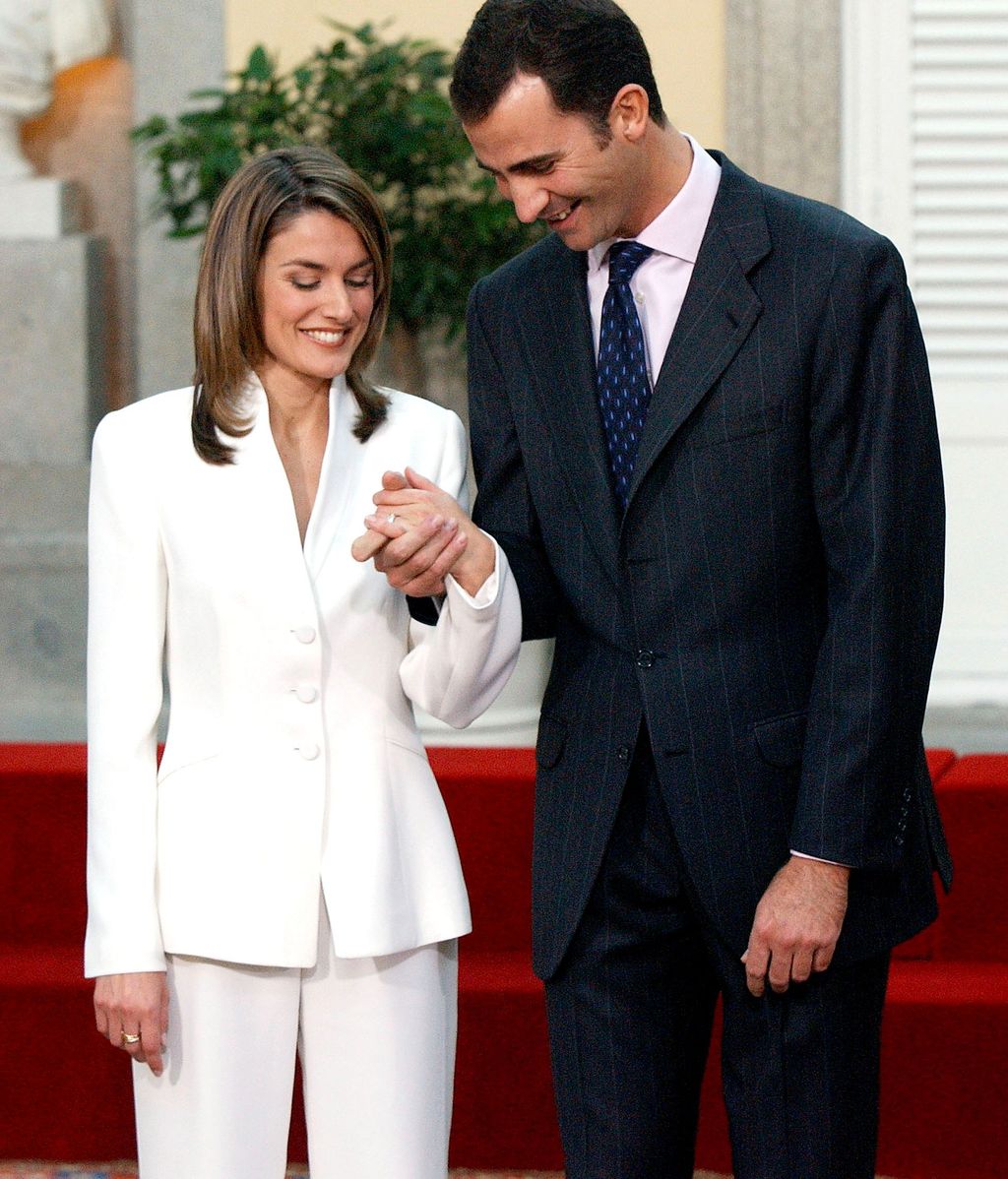 Felipe y Letizia anunciaron su compromiso ante los medios un 6 de noviembre de 2003