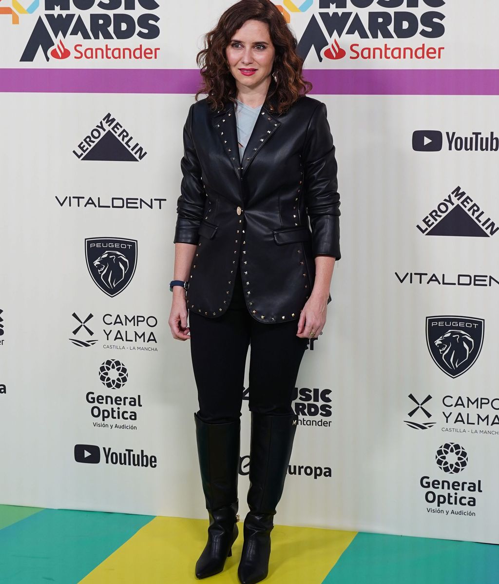 Isabel Díaz Ayuso, en Loa40 Music Awards Santander 2023