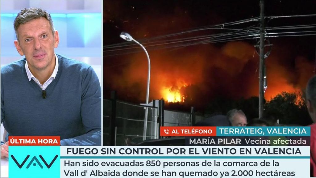 El testimonio de una vecina afectada por el fuego de Valencia