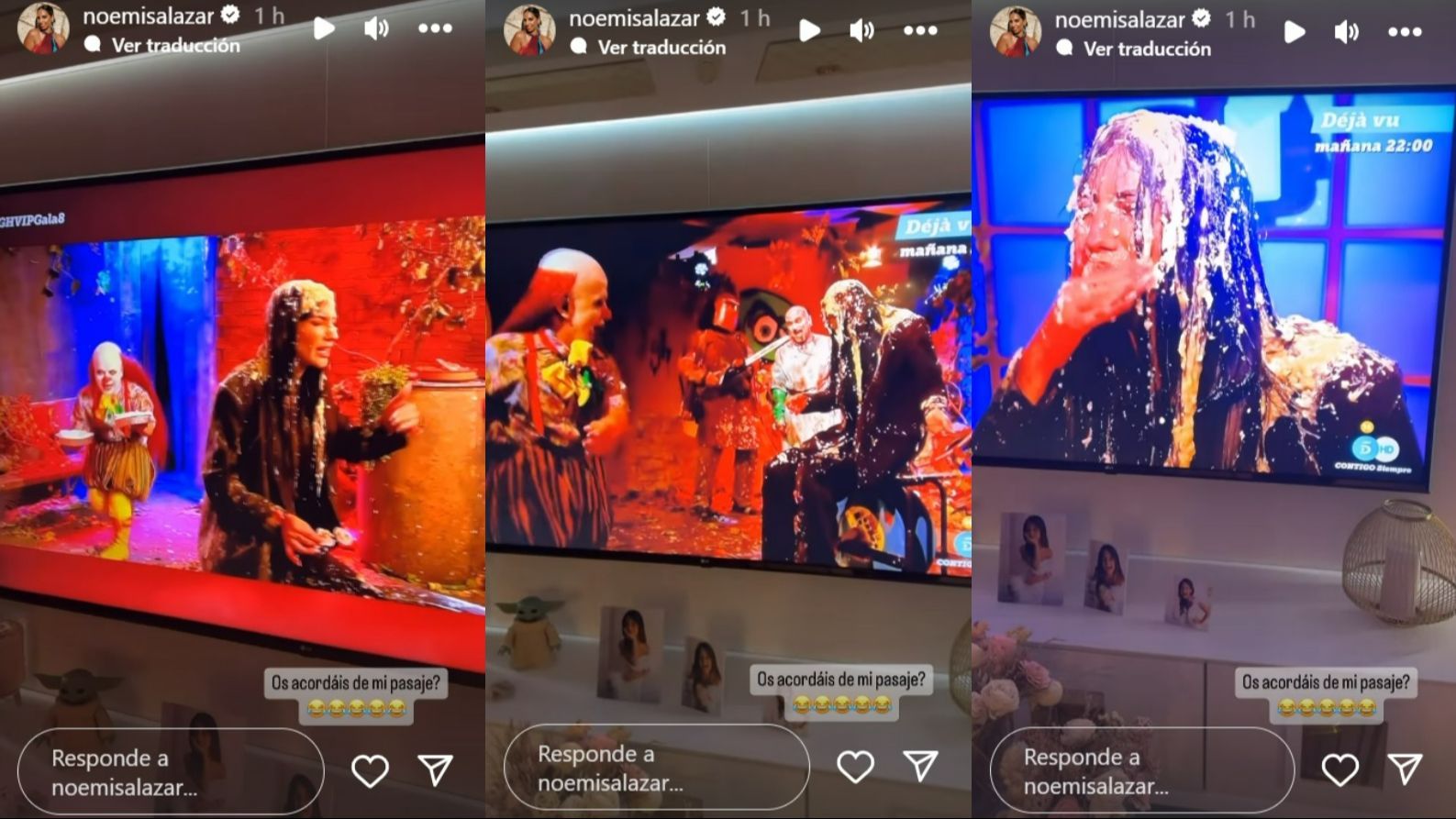 Noemí Salazar reacciona al pasaje del terror de Naomi Asensi