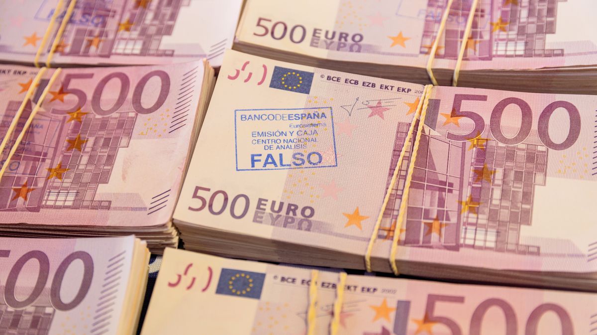 Billetes de 500 euros falsificados